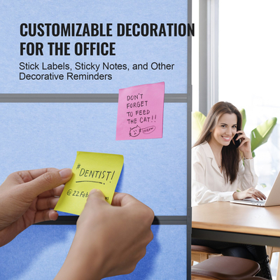 VEVOR Acoustic Room Divider Partition Panel Screen Privacy 2 Pack Indigo Blue