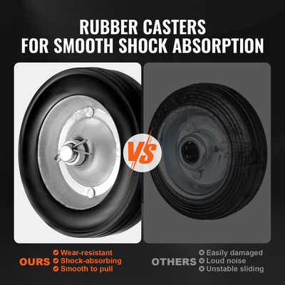 VEVOR Sliding Gate Kit 6&quot; Ρυθμιζόμενο υλικό βαρέως τύπου, φορτίο 600 lbs