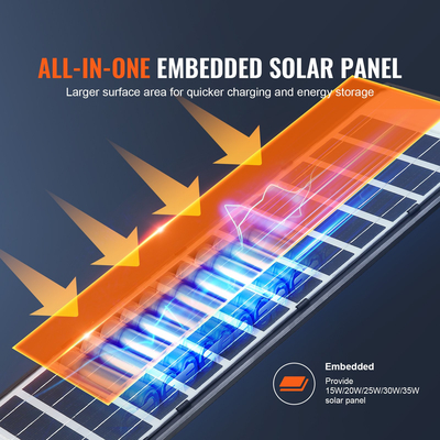 VEVOR 400W Solar Light Street, 800LM, LED Solar Flood Lights Outdoor with Infrared Remote Control, IP66 Αδιάβροχη Ασφάλεια Solar Motion Light Sensor for Garden Yard Home Path Γκαράζ Χώρος στάθμευσης