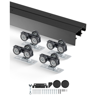 VEVOR Bypass Door Hardware 4ft Bypass Closet Door Track Kit για σύστημα 2 θυρών