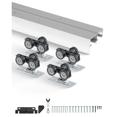VEVOR Bypass Door Hardware 5ft Bypass Closet Door Track Kit για σύστημα 2 θυρών