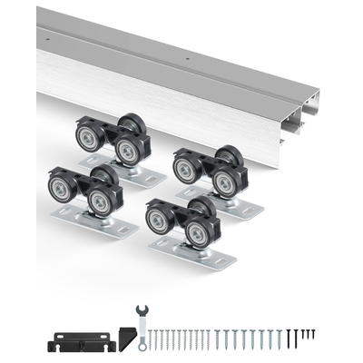 VEVOR Bypass Door Hardware 6ft Bypass Closet Door Track Kit για σύστημα 2 θυρών