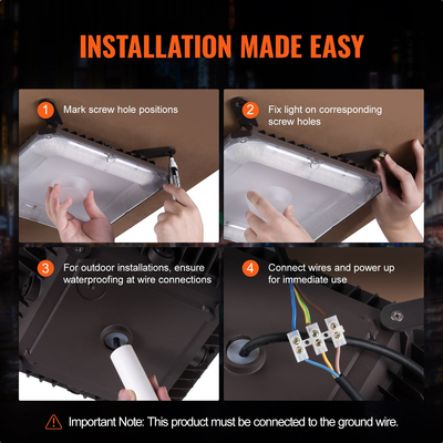 VEVOR 4 Pack LED Φωτιστικά κουβούκλιο 80W 8800LM 5000K φως ημέρας Φωτισμός εξωτερικού θόλου