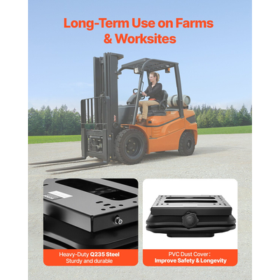 Κιτ ανάρτησης καθίσματος VEVOR χωρίς ολισθαίνουσα ράγα που ταιριάζει σε περονοφόρο τρακτέρ για χορτοκοπτική μηχανή