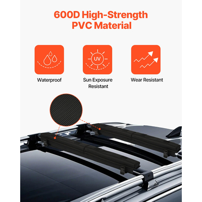 VEVOR Σχάρες οροφής για Crossbar Χωρητικότητα φόρτωσης 176 lbs για ιστιοσανίδα κανόε καγιάκ