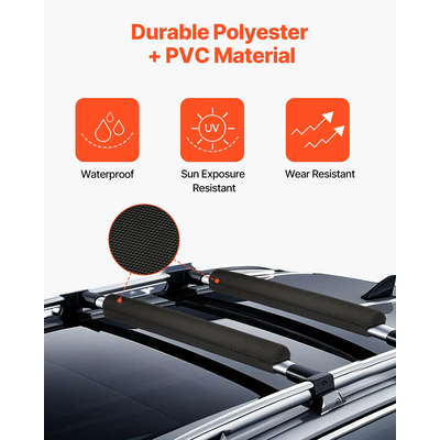 VEVOR Τακάκια ραφιών οροφής για Crossbar 88lbs Χωρητικότητα φόρτωσης για ιστιοσανίδα κανό καγιάκ