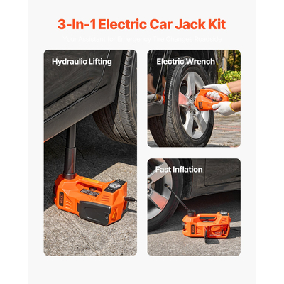 VEVOR Electric Car Jack 5 Tons /11000 lbs κιτ Jack με ηλεκτρικό κλειδί κρούσης