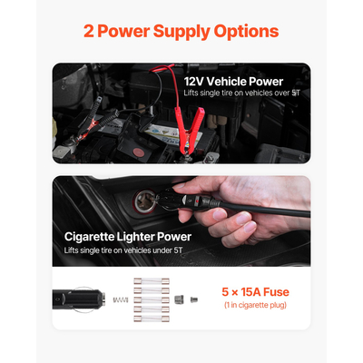 VEVOR Electric Car Jack 5 Tons /11000 lbs κιτ Jack με ηλεκτρικό κλειδί κρούσης