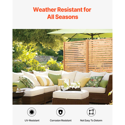 VEVOR Ξύλινη οθόνη απορρήτου 36&quot; x 76&quot; Ανεξάρτητη εξωτερική οθόνη απορρήτου