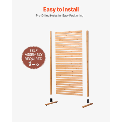 VEVOR Ξύλινη οθόνη απορρήτου 36&quot; x 76&quot; Ανεξάρτητη εξωτερική οθόνη απορρήτου