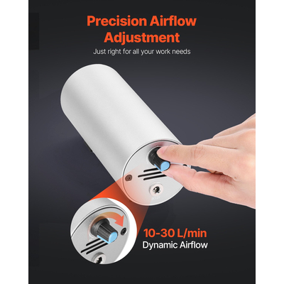 VEVOR Air Assist Ρυθμιζόμενη αντλία αέρα 30 L/min για κόφτη με λέιζερ ≥ 20W