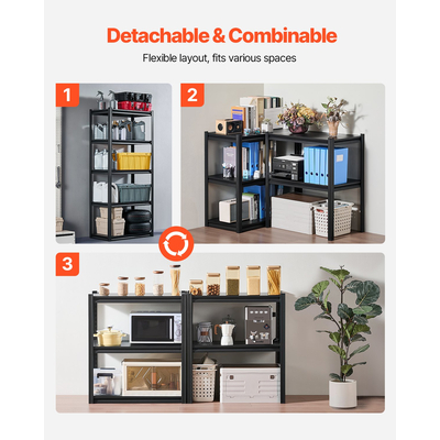 Ράφια αποθήκευσης VEVOR 18&quot; D x 32&quot; Π x 72&quot; Υ 5 επιπέδων Ράφια αποθήκευσης γκαράζ