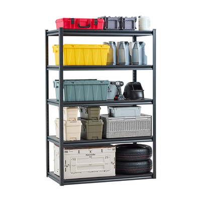 Ράφια αποθήκευσης VEVOR 24&quot; D x 48&quot; Π x 72&quot; Υ 5-επιπέδων Ράφια αποθήκευσης γκαράζ