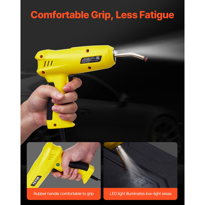 Plastic Welder 220W Plastic Welder Gun Kit με 800 συνδετήρες &amp; 56 ράβδους