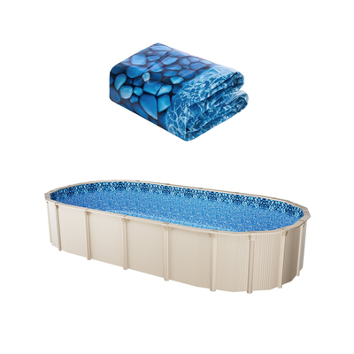 VEVOR Oval Liner Pool Liner 15x30ft Unibead Style Pool Liner 52in Ύψος τοίχου
