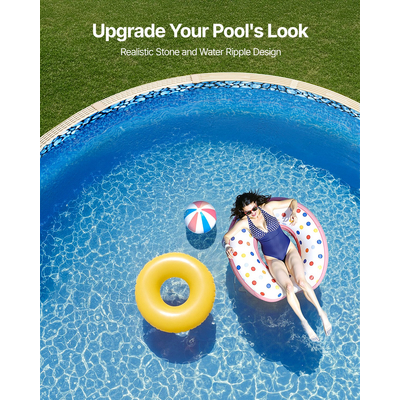 VEVOR Round Pool Liner 21ft Unibead Style Pool Liner 52in Ύψος τοίχου