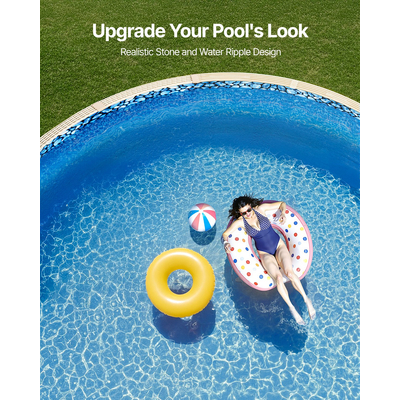 VEVOR Round Pool Liner 30ft Unibead Style Pool Liner 52in Ύψος τοίχου