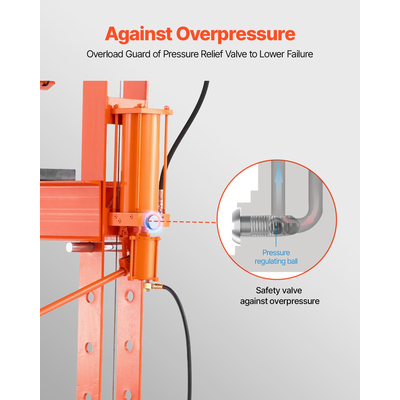 VEVOR 50 T Hydraulic Shop Press Hydraulic Press with Press Plate for Bending