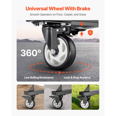 VEVOR Πτυσσόμενο ράφι καρέκλας καρότσι για 84 καρέκλες/ 12 τραπέζια+42 καρέκλες των 800 LBS