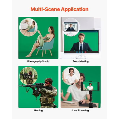 VEVOR Backdrop Stand Background Stand Kit 5 x 6,5 ft για Party &amp; Photo Studio