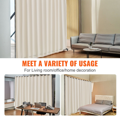 VEVOR Room Divider Φορητό πάνελ Διαχωριστικό δωματίου με ρόδες Privacy Screen Beige