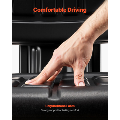 VEVOR Αδιάβροχο Περονοφόρο Κάθισμα Ρυθμιζόμενο Τρακτέρ Ανάρτηση Χορτοκοπτικό Κάθισμα