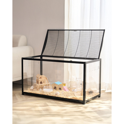 VEVOR Hamster Cage Habitat 37,8 in Clear Rodent Gerbil Mice Small Animal House