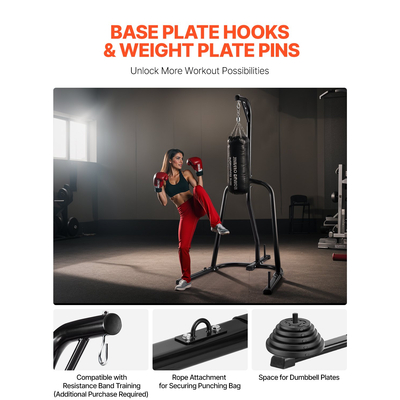 VEVOR Heavy Duty τσάντα μποξ Πλαίσιο Boxing Punching Stand Steel for Gym Fitness
