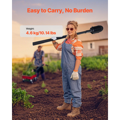 VEVOR Post Hole Digger με σήμανση κλίμακας λαβής από υαλοβάμβακα 57,5&quot; Hole Digger