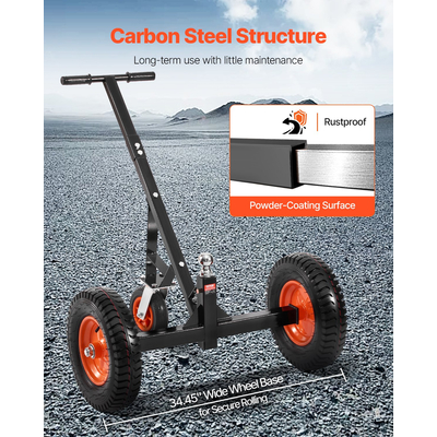 Trailer 1200lbs Dolly 18 and 22 σε ρυθμιζόμενο ύψος 2 σε μπάλα 15,2 σε ελαστικά