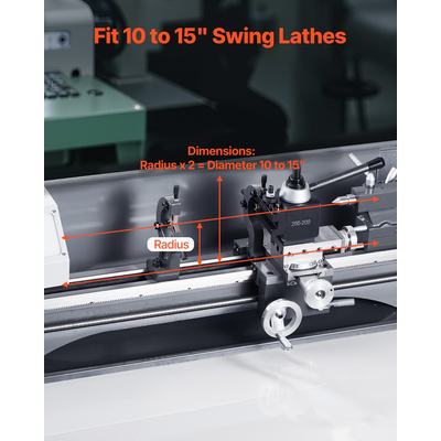 VEVOR Σετ εργαλείων γρήγορης αλλαγής ταχυτήτων 6 τμχ Θήκες εργαλείων τόρνου για μίνι τόρνο 10&quot;-15