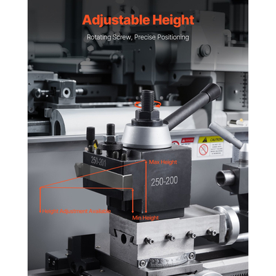 VEVOR Σετ εργαλείων γρήγορης αλλαγής ταχυτήτων 6 τμχ Θήκες εργαλείων τόρνου για μίνι τόρνο 10&quot;-15