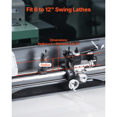 VEVOR Γρήγορη Αλλαγή Εργαλειοθήκη Σετ 6 τμχ. Θήκες εργαλείων τόρνου για μίνι τόρνο 6&quot;-12