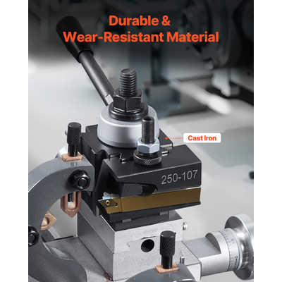 VEVOR Γρήγορη Αλλαγή Εργαλειοθήκη Σετ 6 τμχ. Θήκες εργαλείων τόρνου για μίνι τόρνο 6&quot;-12