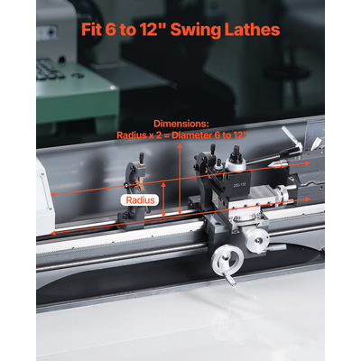 VEVOR Σετ εργαλείων γρήγορης αλλαγής ανάρτησης 8 τμχ Θήκες εργαλείων τόρνου για μίνι τόρνο 6&quot;-12