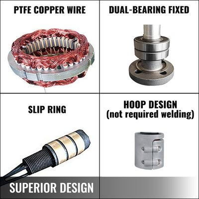 VEVOR Wind Turbine 500W Wind Turbine Generator DC 12V Wind Turbine 5 Blade Low Speed ​​Starting Garden Lights Street Ανεμογεννήτριες με ελεγκτή φόρτισης