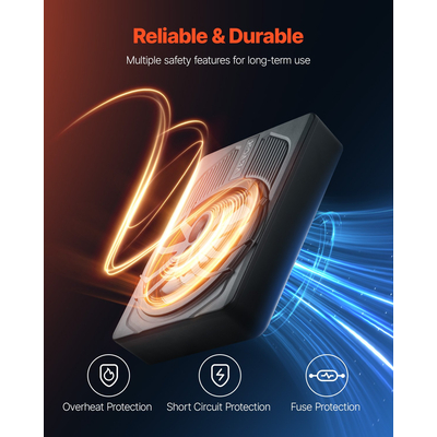 VEVOR 10&quot; 440W υπογούφερ αυτοκινήτου κάτω από το κάθισμα με σύστημα υπογούφερ μπλε περιβάλλοντος φωτός