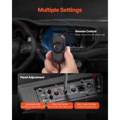 VEVOR 10&quot; 300W κάτω από το κάθισμα Subwoofer αυτοκινήτου Λεπτό σύστημα υπογούφερ αυτοκινήτου/φορτηγού