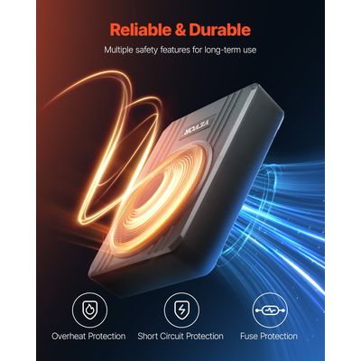 VEVOR 8&quot; 400W κάτω από το κάθισμα Subwoofer αυτοκινήτου Λεπτό σύστημα υπογούφερ αυτοκινήτου/φορτηγού