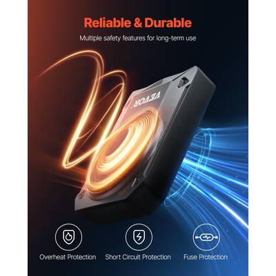 VEVOR 10&quot; 400W Under Seat Subwoofer Αυτοκινήτου Λεπτό Σύστημα Υπογούφερ Αυτοκινήτου/Φορτηγού