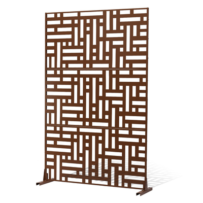 VEVOR Metal Privacy Screen 36&quot; x 72&quot; Εξωτερικές οθόνες &amp; πάνελ απορρήτου καφέ