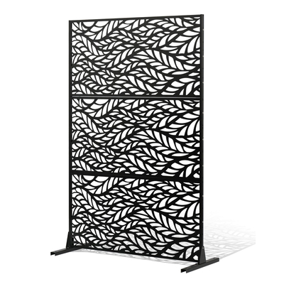 VEVOR Metal Privacy Screen 47&quot; x 72&quot; Εξωτερικές οθόνες και πάνελ Privacy Μαύρο