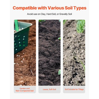 VEVOR Post Hole Digger με ζυγαριά λαβής από ανθρακούχο χάλυβα 57,5&quot; Hole Digger