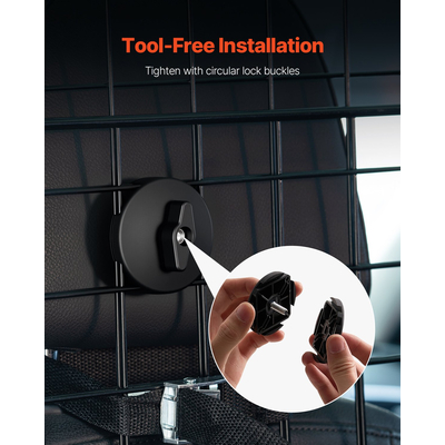 VEVOR Dog Carrier Barrier 38&quot;-66,3&quot; Ρυθμιζόμενη πύλη διαιρέτη για κατοικίδια για χώρο φορτίου