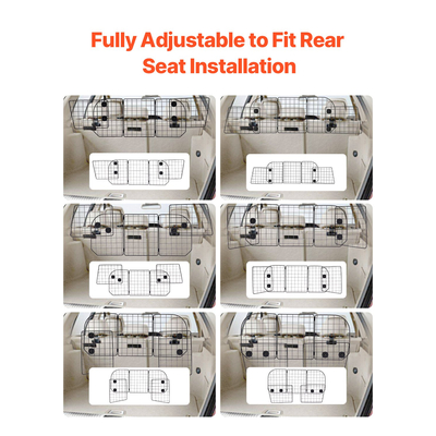 VEVOR Dog Carrier Barrier 38,5&quot;-61,6&quot; Ρυθμιζόμενη πύλη διαιρέτη για κατοικίδια για χώρο φορτίου