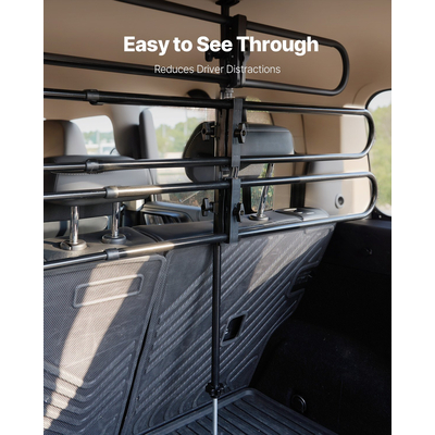 VEVOR Dog Barrier Car Barrier Μεταλλικό Ρυθμιζόμενο Διαιρέτης Pet Barrier Universal-Fit Pet Divier