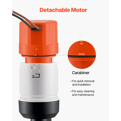 Αντλία VEVOR Livewell για σκάφος 12V 500 GPH Livewell Aerator Pump Straight 2 είσοδοι