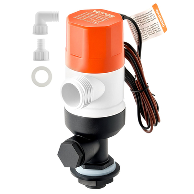 VEVOR Livewell Pump for Boat 12V 800 GPH Livewell Aerator Pump Straight 2 είσοδοι