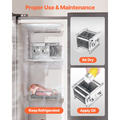 Μηχάνημα κοπής κρέατος VEVOR Λεπίδα 7 mm από ανοξείδωτο χάλυβα για SJY-DQ90 Meat Slider