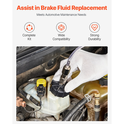 VEVOR 12 Pcs Brake Master Bleeder Kit Σετ αντάπτορα φρένων εξαέρωσης για τα περισσότερα οχήματα